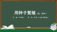 人教鄂教版（2024）四年级上册用种子繁殖练习题课件ppt
