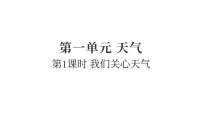 小学教科版（2024）1.我们关心天气集体备课ppt课件