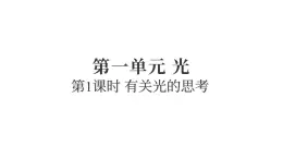 2025年教科版五年級(jí)科學(xué)上冊(cè)1.1有關(guān)光的思考（復(fù)習(xí)課件）