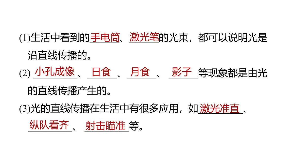 2025年教科版五年级科学上册第一单元 光 (复习课件)第8页