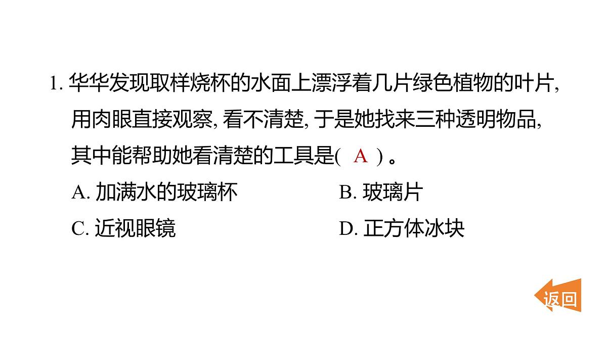 2025年教科版六年级科学上册 第一单元 微小世界重点实验提优练(复习课件)第3页