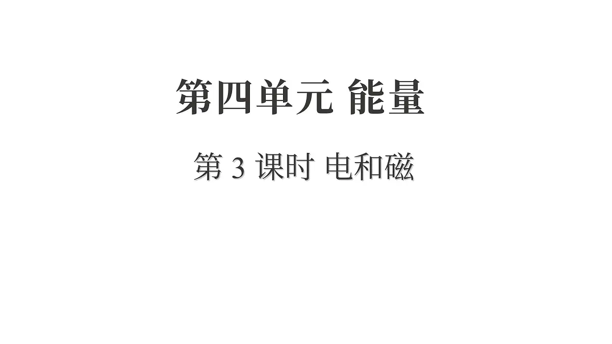 2025年教科版六年级科学上册 4.3 电和磁(复习课件)第1页