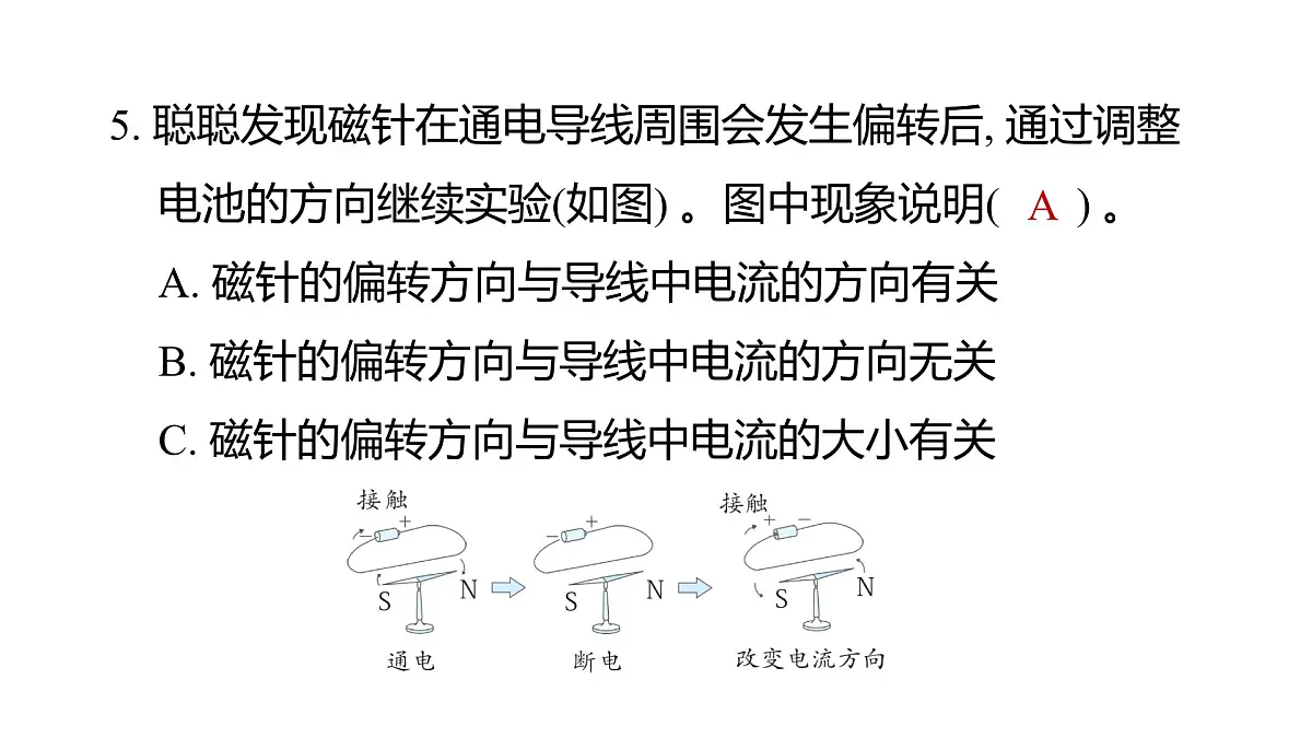 2025年教科版六年级科学上册 4.3 电和磁(复习课件)第6页