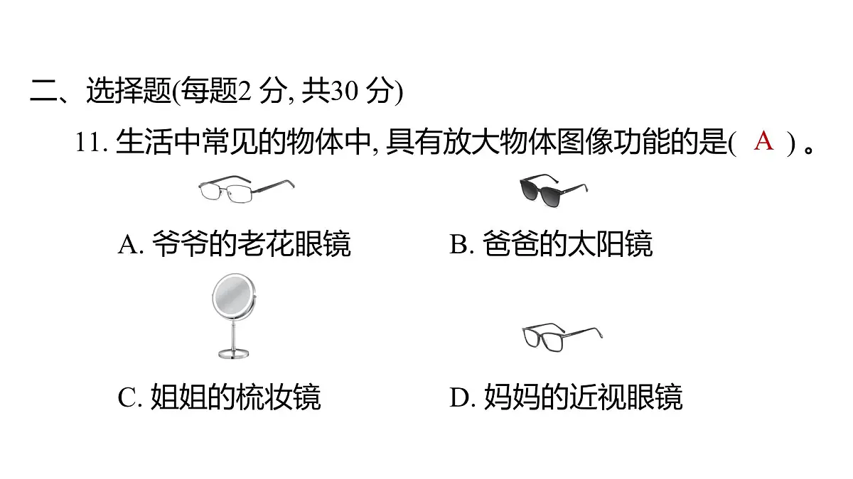 教科版六年级科学上册 2024—2025 第一学期温州瑞安市期末教学质量监测(课件)第5页