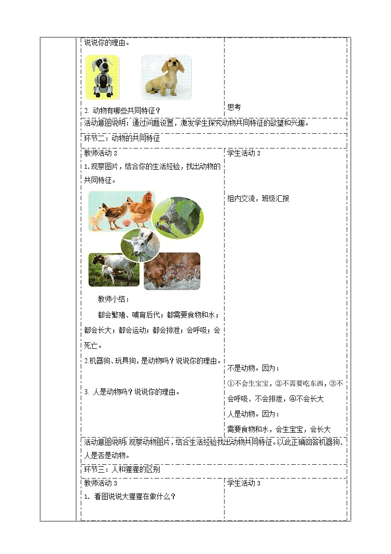 【大单元整体教学】4.12《动物与植物》课时教案第2页