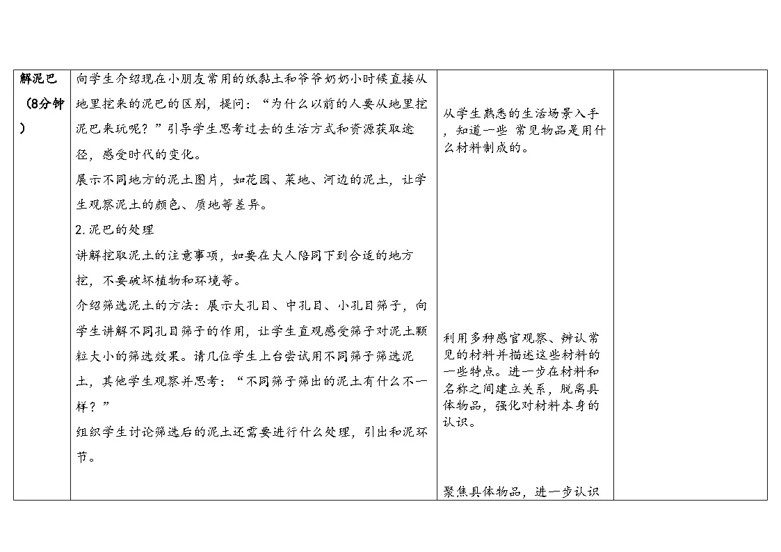 新苏教版一年级科学下册 四、水是什么样的?表格式(教案)第3页