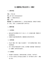 小学科学湘科版(2024)二年级上册(2024)2 观察兔子的反应教案