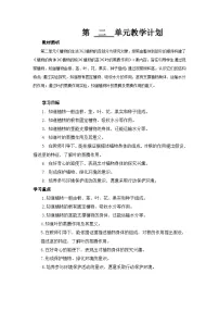 小学科学青岛版(六三制)(2024)三年级上册植物的“身体”表格教学设计