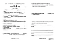 山东省临沂市兰山区2024-2025学年四年级上学期期末科学试题