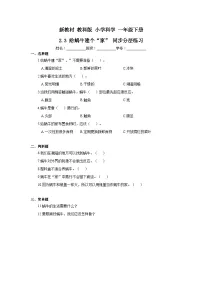小学科学给蜗牛建个“家”优秀课后练习题