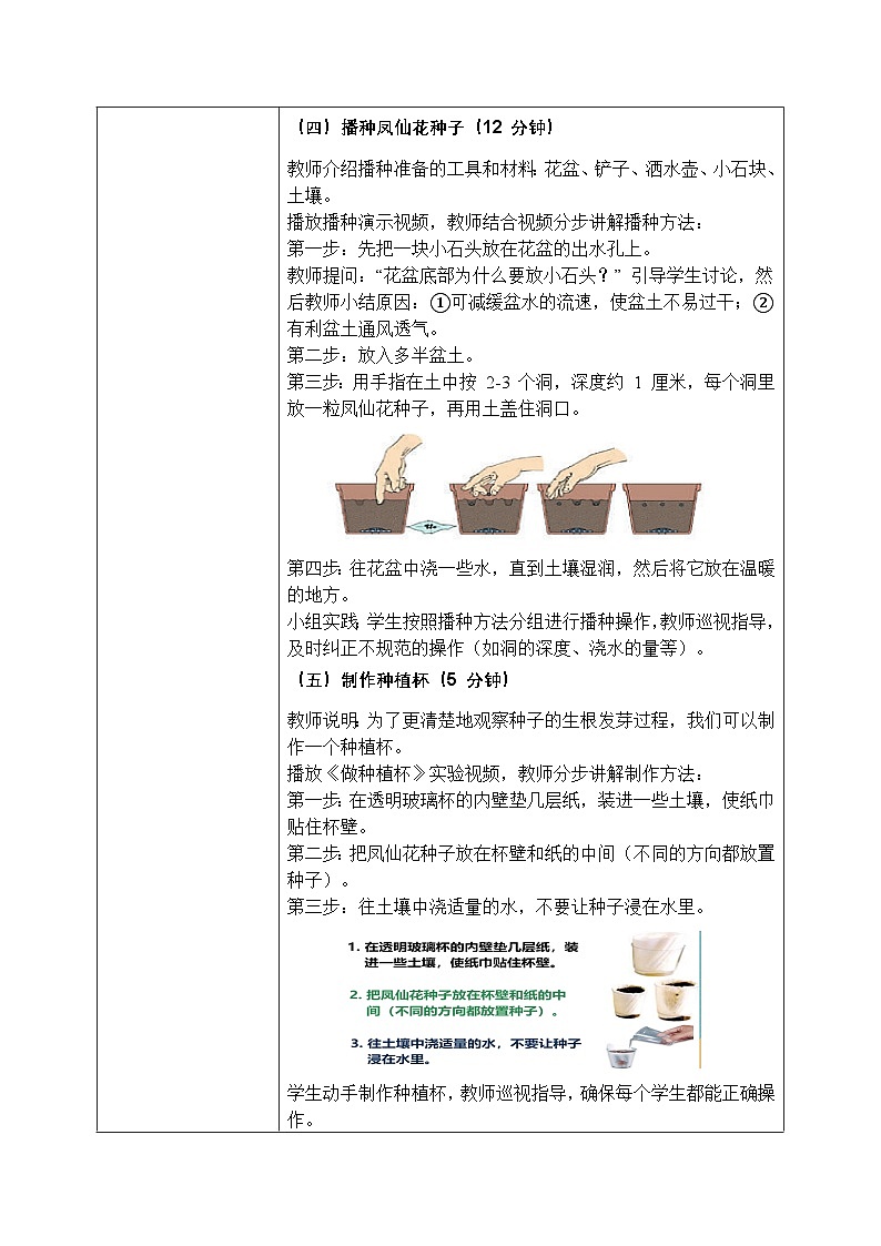 1.2《种植凤仙花》教学设计(2026新)第3页