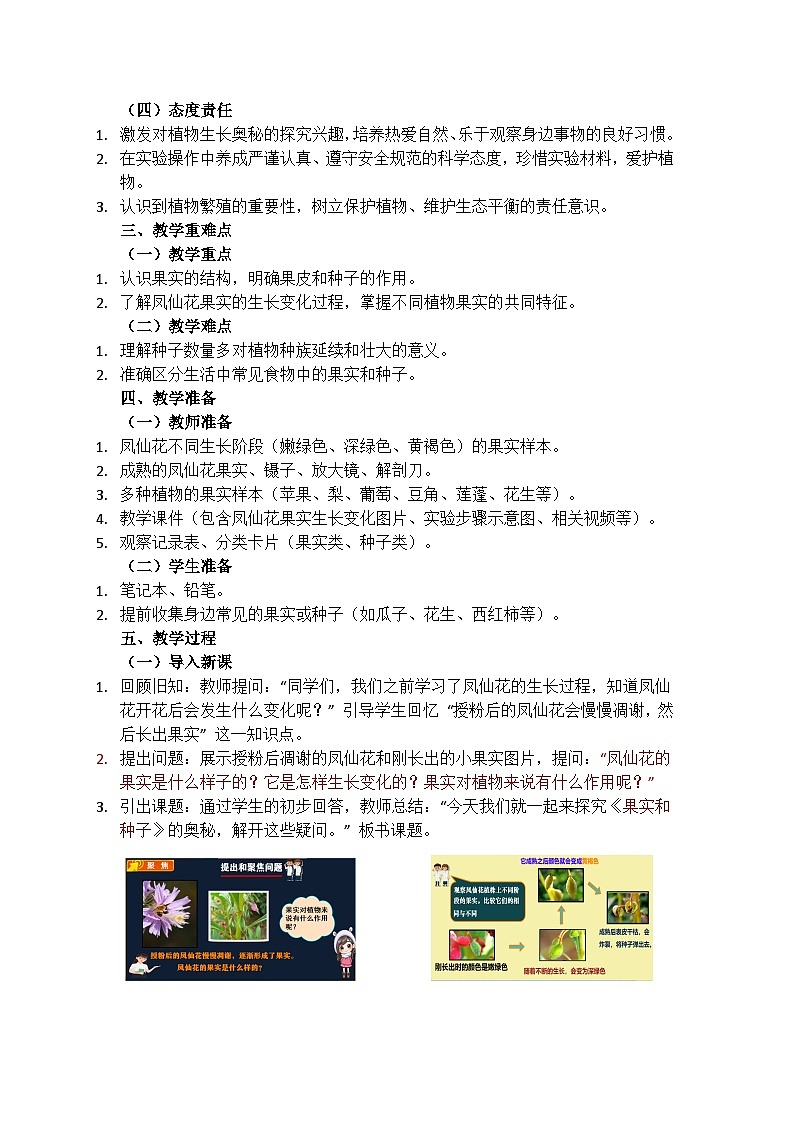1.6《果实和种子》教学设计(含教学反思)第2页