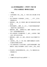 小学科学苏教版（2024）二年级下册（2024）12 寻访小动物的家​一课一练