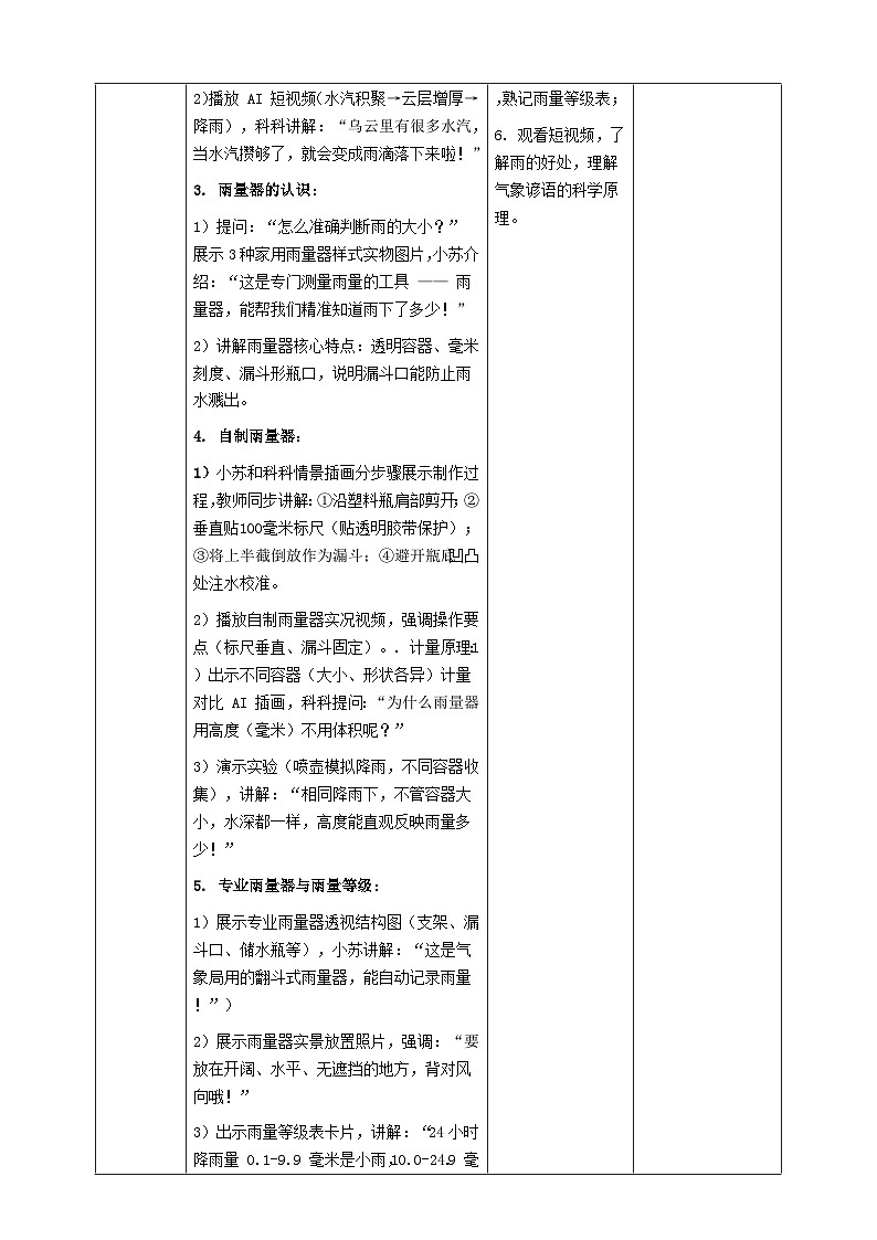 苏教版小学科学三年级下册 02雨有多大 教案第3页