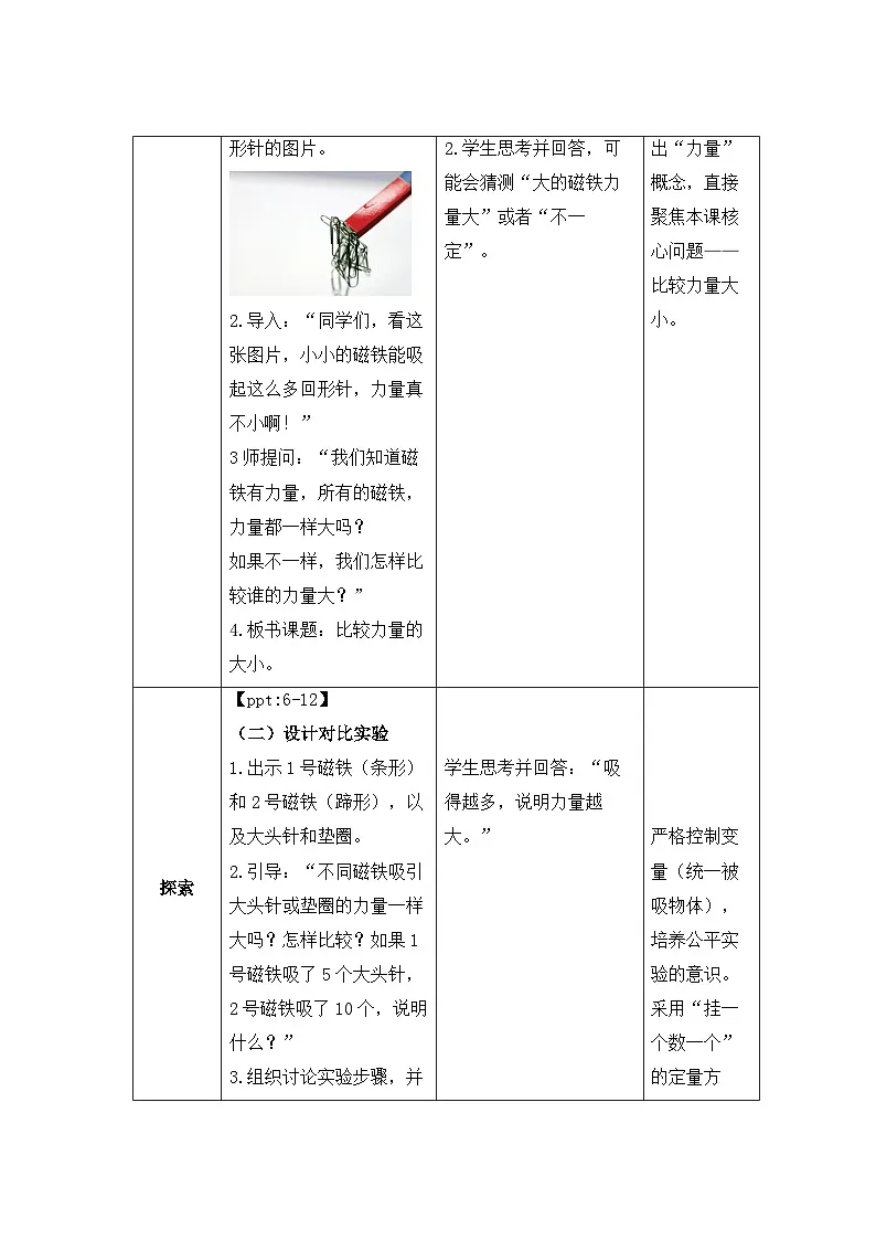 2.2 比较力量的大小 教案 小学科学教科版(2024)二年级下册教案第2页