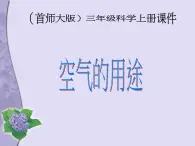 （首师大版）三年级上册科学课件-14 空气的用途