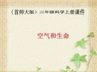 （首师大版）三年级上册科学课件-15《空气和生命》