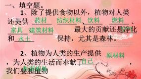 苏教版三年级下册4.植物和我们图文课件ppt