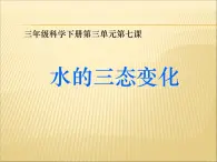 教科版（三起）科学三年级下册第三单元7、水的三态变化 课件