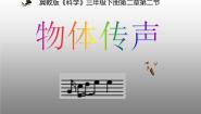 科学三年级下册第二单元 声4 物体传声背景图课件ppt
