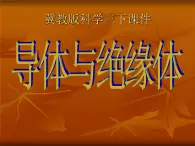 冀教版（三起）科学三年级下册第四单元13、导体与绝缘体 课件PPT