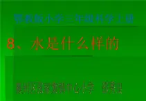 鄂教版（三起）科学三年级上册第二单元8、水是什么样的 课件