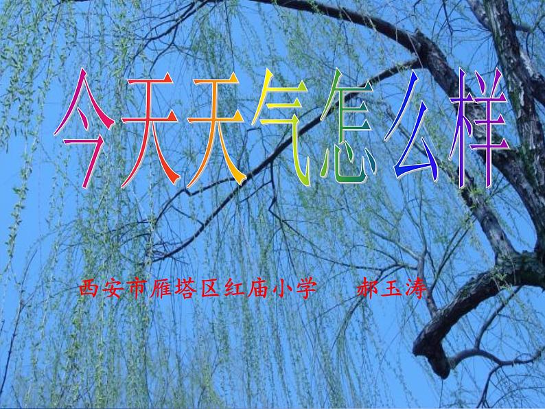 苏教版(2017秋)科学二年级上册第一单元1《今天天气怎么样》课件03