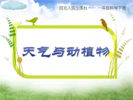 冀人版2017科學一下3.10《天氣與動植物》PPT課件+教學設計
