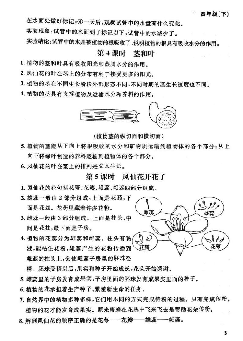 教科版四年级下册科学知识点素材 - 全册知识点整理  （PDF版）03