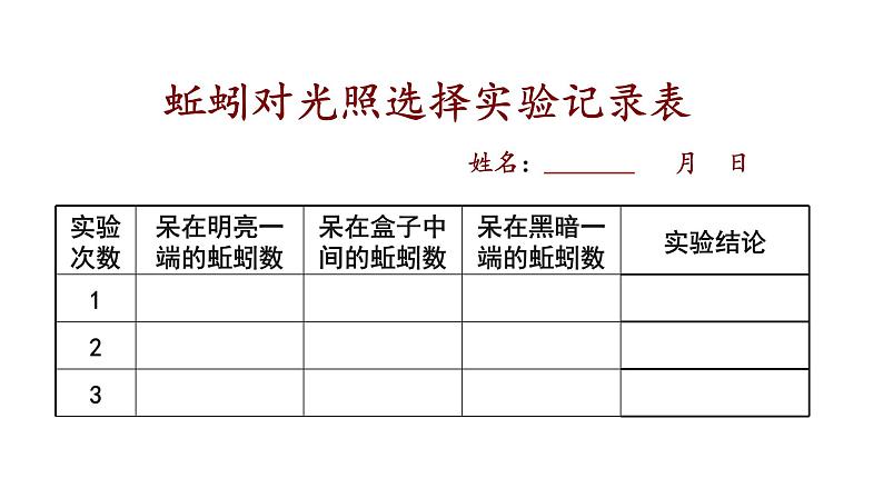 教科版(2017秋)五年级下册科学1.4《蚯蚓的选择》ppt课件05