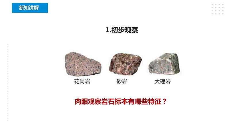 教科版(2017年秋)四年级科学下册第三单元3.2《认识几种常见的岩石》课件06