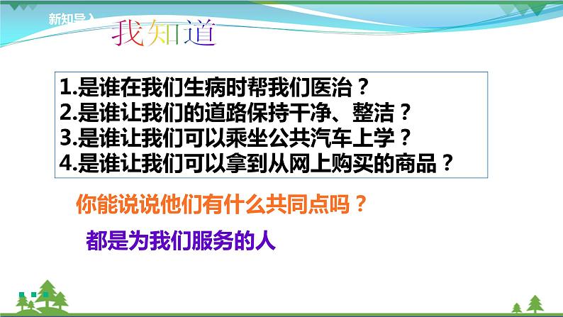 四年级下册道德与法治第9课《生活离不开他们》精美PPT教学课件(第一课时)第3页