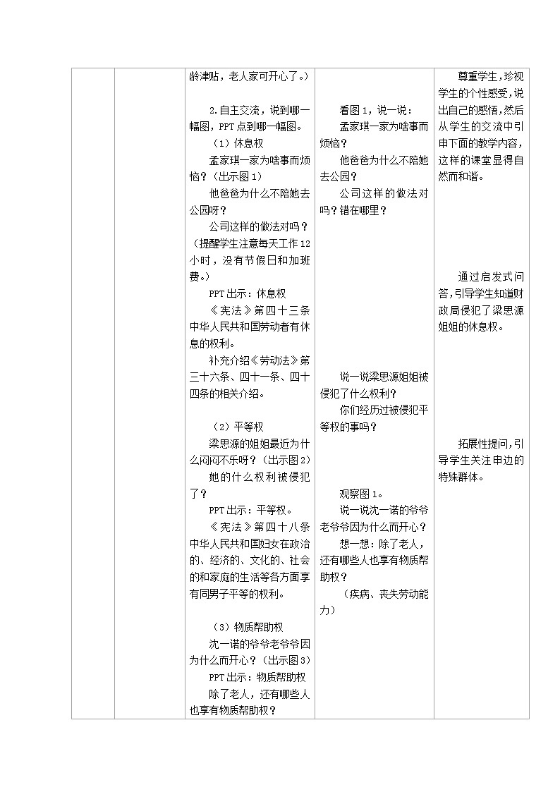 4 公民的基本权利和义务 教案第3页