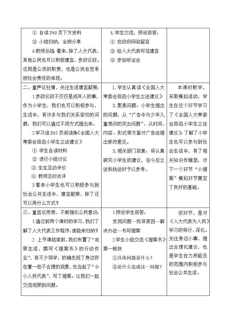 6人大代表为人民 (3课时)教案03
