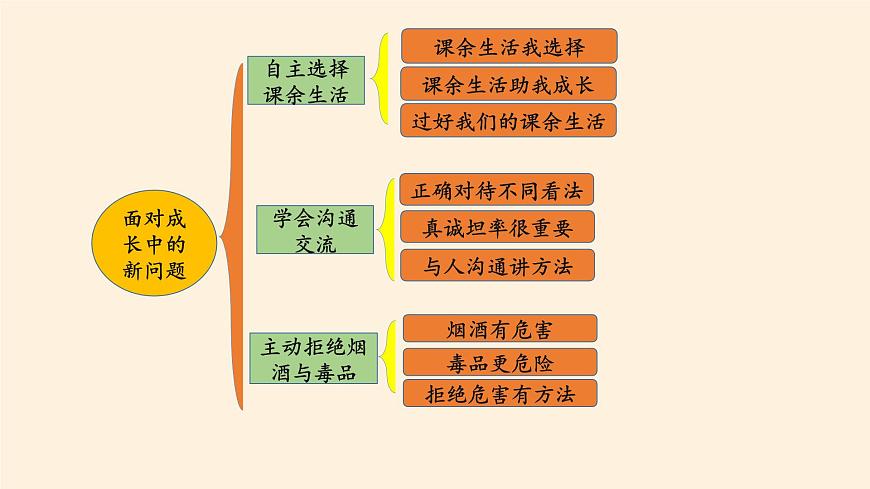 部編版道德與法治五年級上冊  第一單元  面對成長中的新問題 復習課件（課件）第2頁
