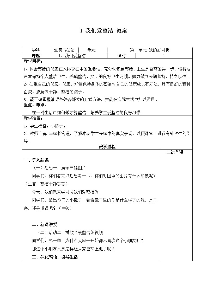 1.我们爱整洁第1页