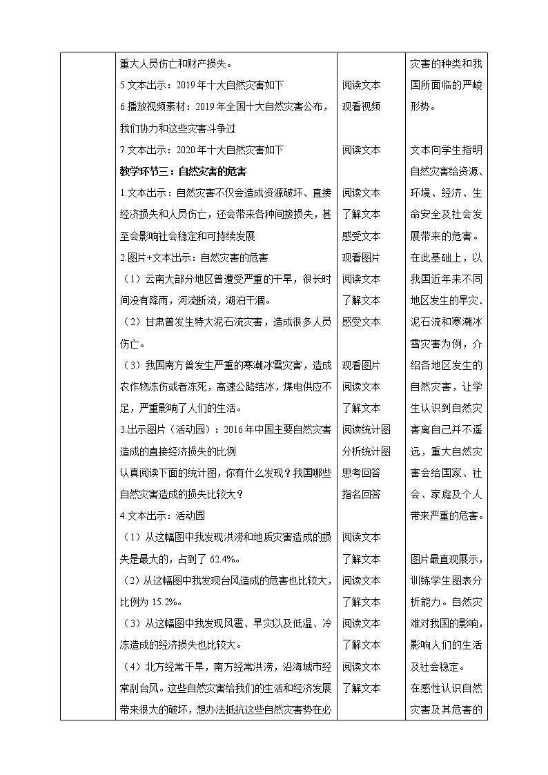 六年級(jí)下冊(cè)道德與法治第5課《應(yīng)對(duì)自然災(zāi)害》教案教學(xué)設(shè)計(jì)（第一課時(shí)）第3頁