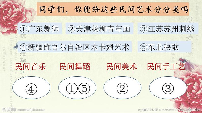部编版 道德与法治 四年级下册 11 多姿多彩的民间艺术(1)(课件)第7页