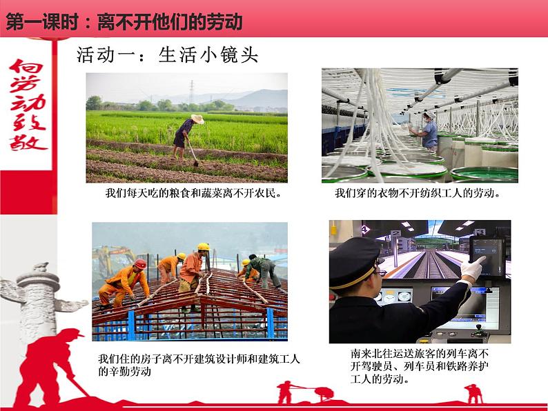 部编版 道德与法治 四年级下册 9 生活离不开他们(课件)第3页