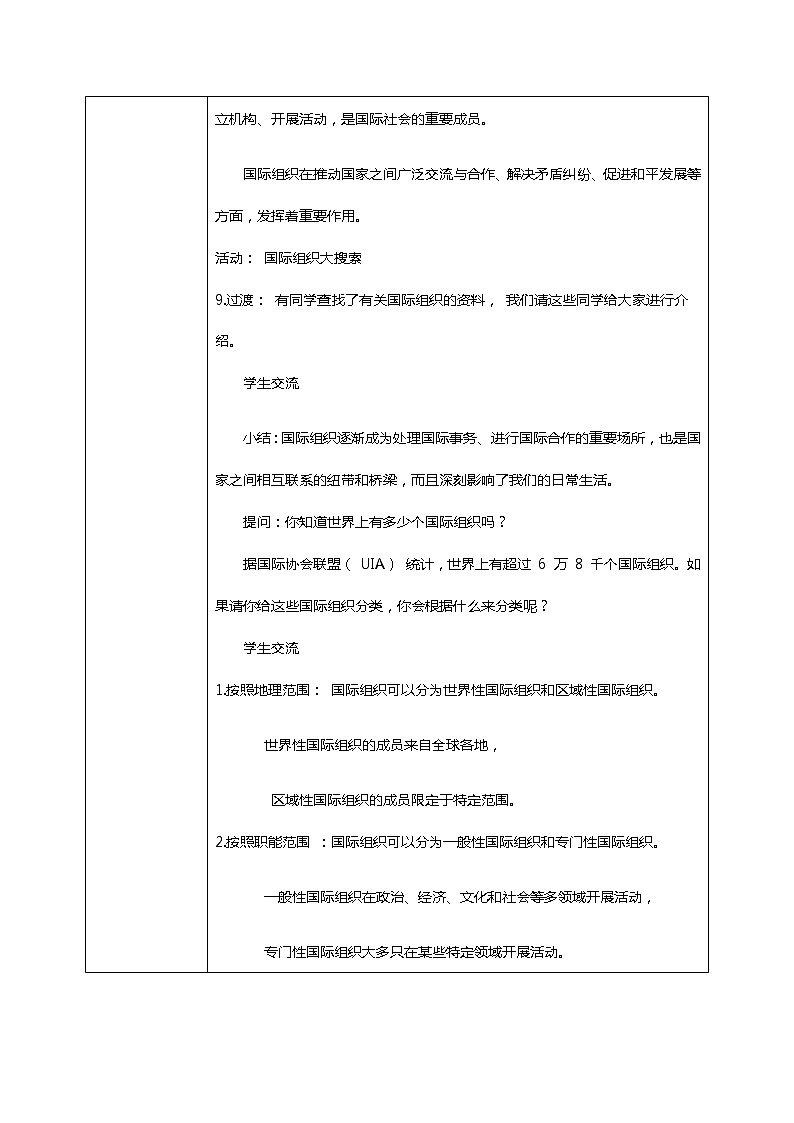 9.1日益重要的国际组织 第一课时 课件PPT+教案+练习03