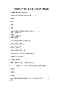 统编版六年级下册道德与法治期末测试卷含答案【新】 (3)
