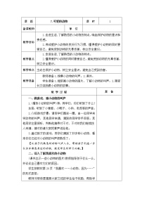 2020-2021学年7 可爱的动物教学设计