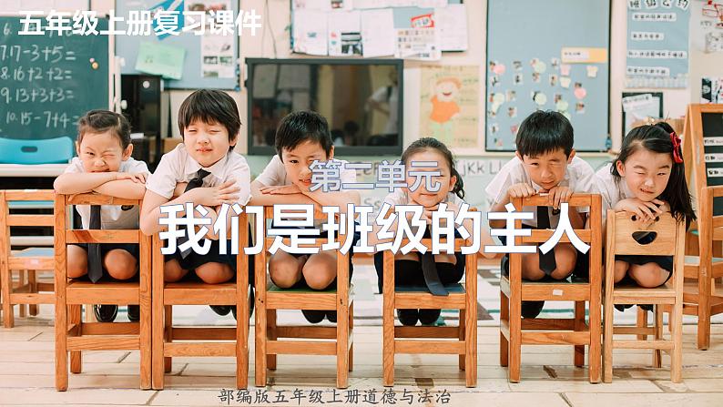 部编版五年级道德与法治上册:第二单元 我们是班级的主人 复习课件第1页