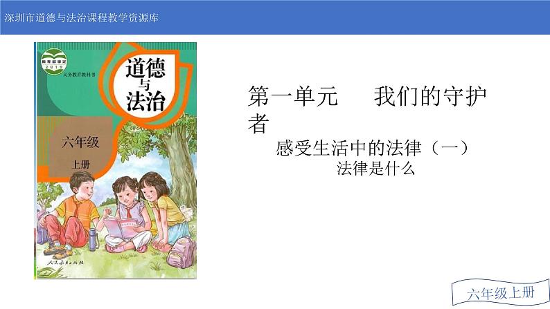 小学《道德与法治》部编版 六年级 第一单元第一课第一课时《法律是什么》 课件第3页