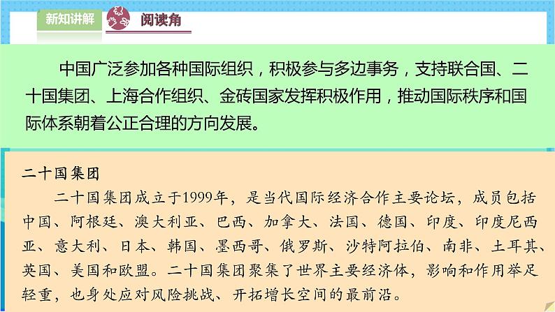 【人教版】六年级下册道德与法治9.《日益重要的国际组织》(第3课时) 课件(送教案)08