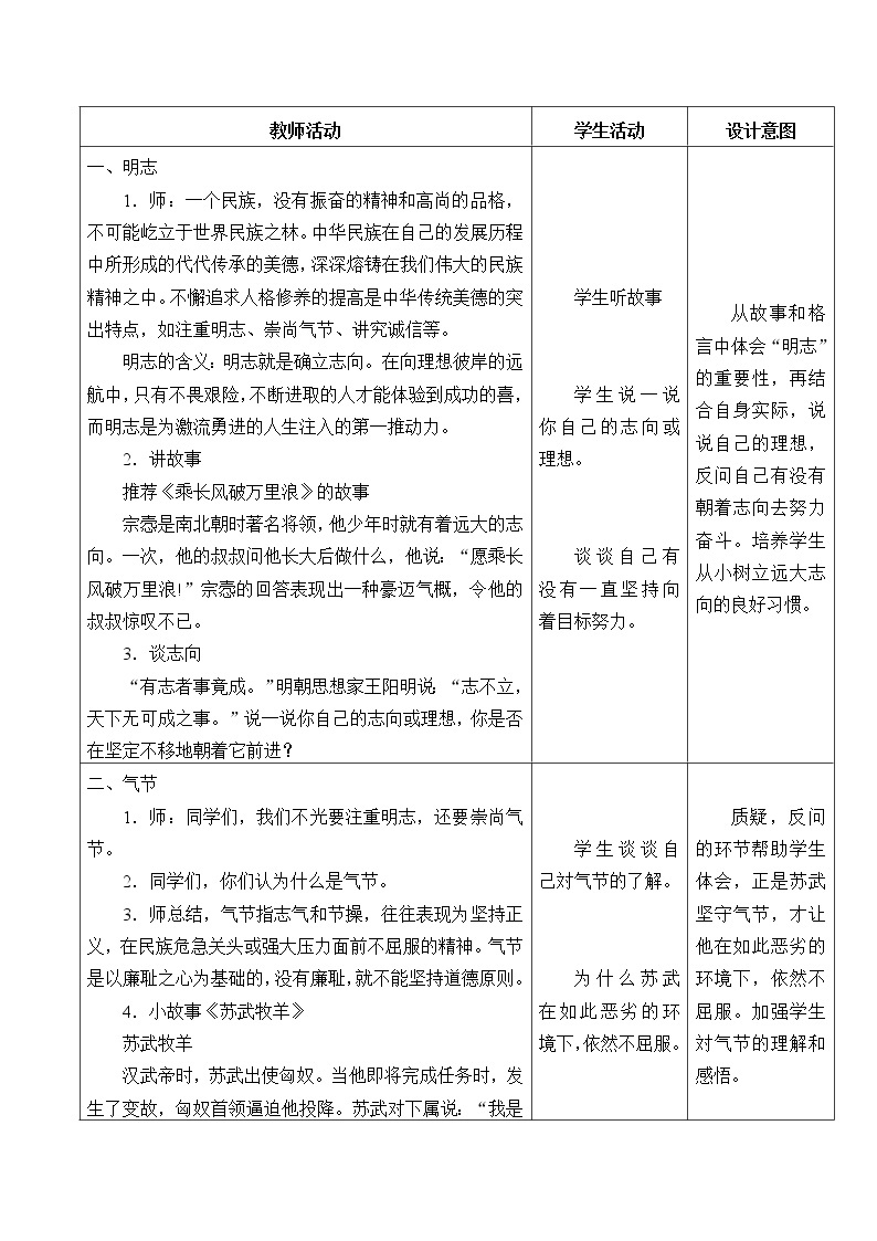 五年级道德与法治上册10《传统美德  源远流长》课件+教案+学案02