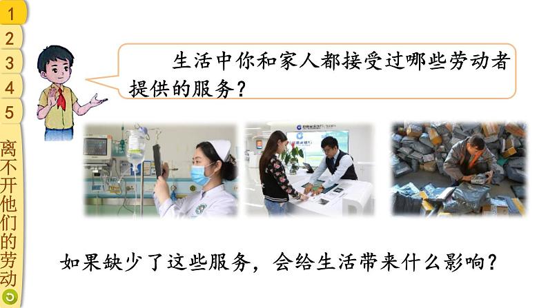 部编版四年级道德与法治下册--9 生活离不开他们(课件)第5页