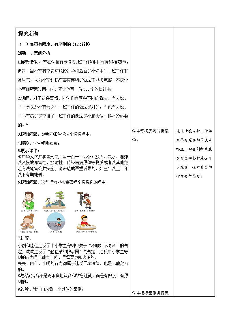 统编小学道德与法治六年级下册《学会宽容》第2课时示范公开课教案02