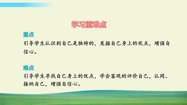三年级下册道德与法治课件第一单元第1课我是独特的03