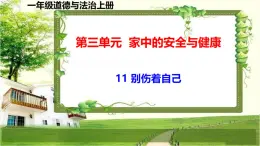 一年級(jí)道德與法治上冊(cè)11《別傷著自己》課件+教案+練習(xí)測(cè)試